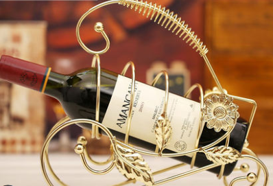 Vintage European Style Wine Rack Home Decor Piece