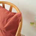 Retro Washed Cotton Pillow in Pure Color