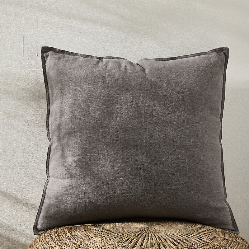 Solid Color Pure Cotton and Linen Modern Pillow
