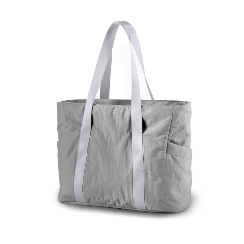 Large Capacity Women's Shoulder Bag with Yoga Mat Buckle