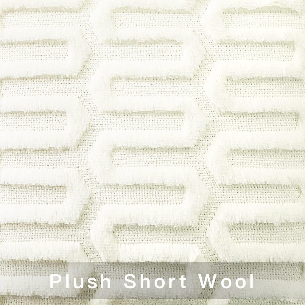 Creative Geometric Plush Pillow Cover for Living Room