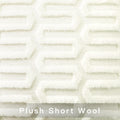 Creative Geometric Plush Pillow Cover for Living Room