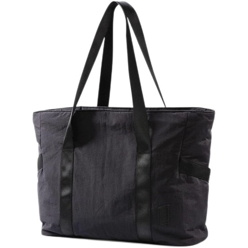 Large Capacity Women's Shoulder Bag with Yoga Mat Buckle