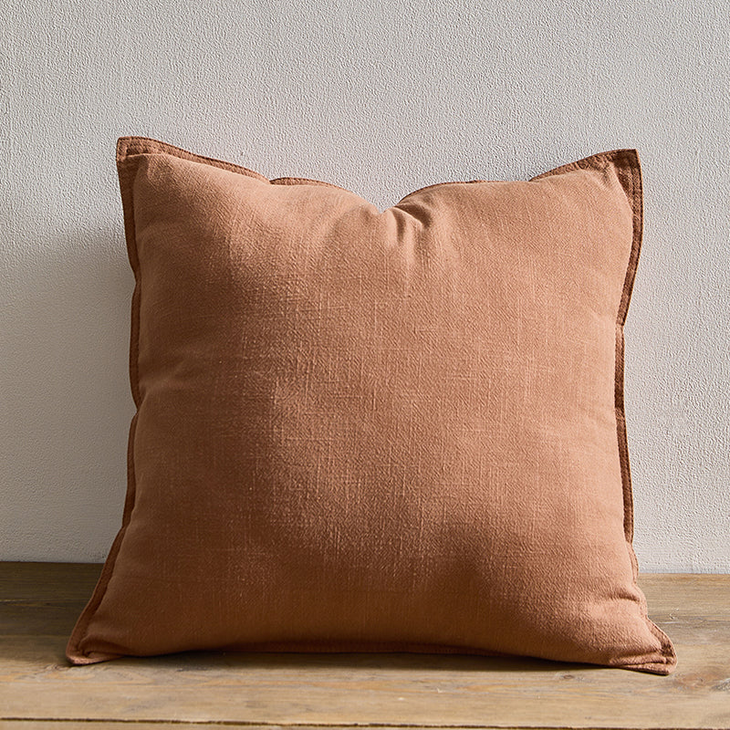 Solid Color Pure Cotton and Linen Modern Pillow